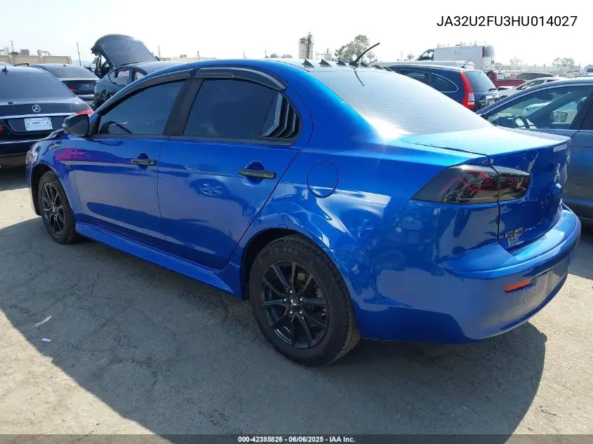 2017 Mitsubishi Lancer Le VIN: JA32U2FU3HU014027 Lot: 42385826