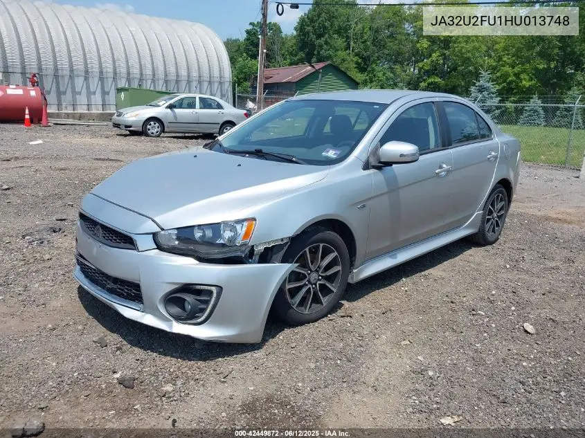 2017 Mitsubishi Lancer Es VIN: JA32U2FU1HU013748 Lot: 42449872