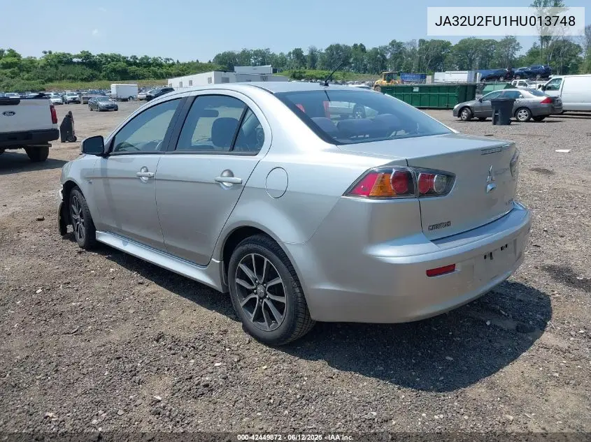 2017 Mitsubishi Lancer Es VIN: JA32U2FU1HU013748 Lot: 42449872