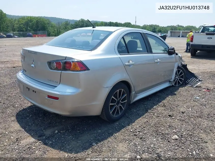 2017 Mitsubishi Lancer Es VIN: JA32U2FU1HU013748 Lot: 42449872
