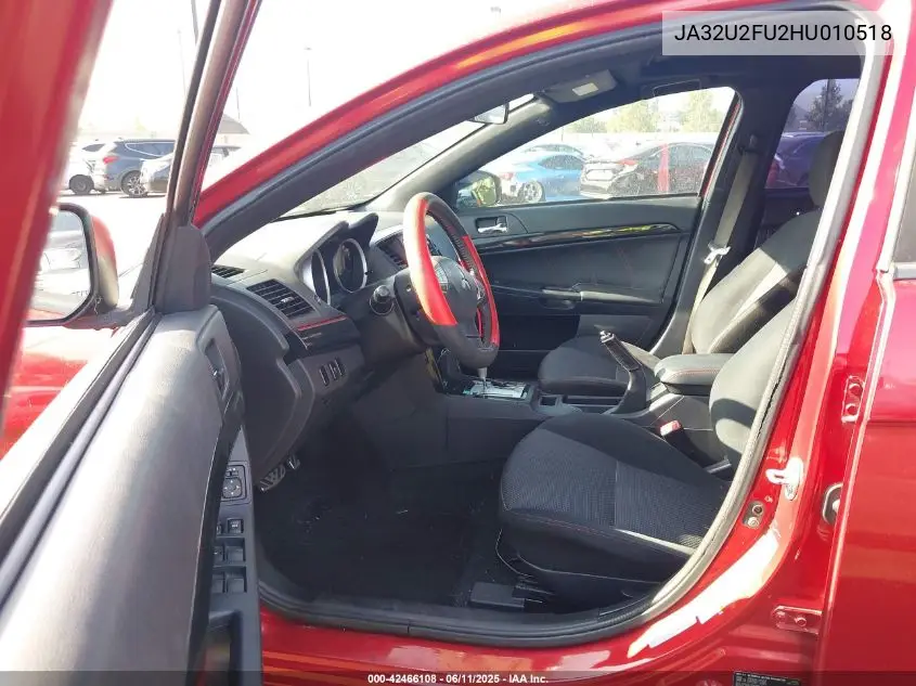 2017 Mitsubishi Lancer Es/Le VIN: JA32U2FU2HU010518 Lot: 42466108