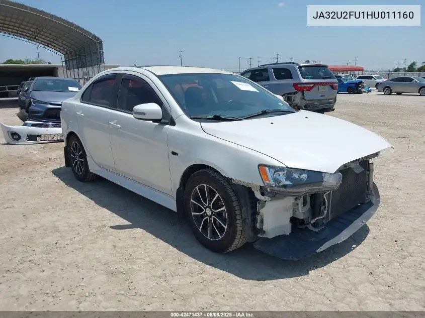2017 Mitsubishi Lancer Es VIN: JA32U2FU1HU011160 Lot: 42471437
