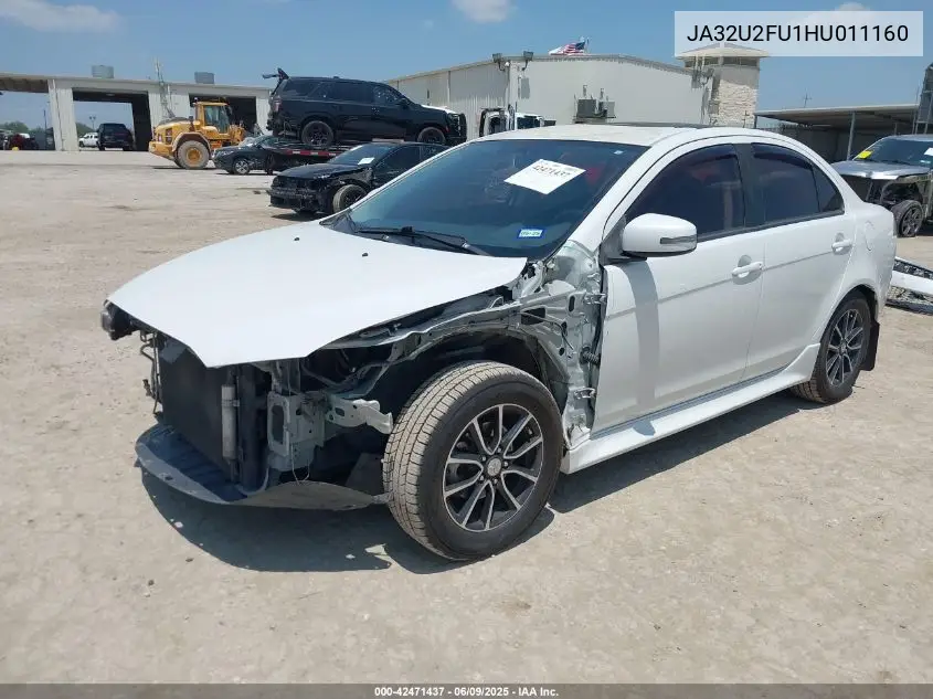 2017 Mitsubishi Lancer Es VIN: JA32U2FU1HU011160 Lot: 42471437