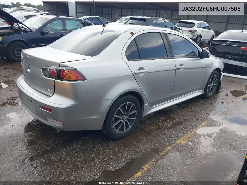 2017 Mitsubishi Lancer Es VIN: JA32U2FU6HU007508 Lot: 42477939