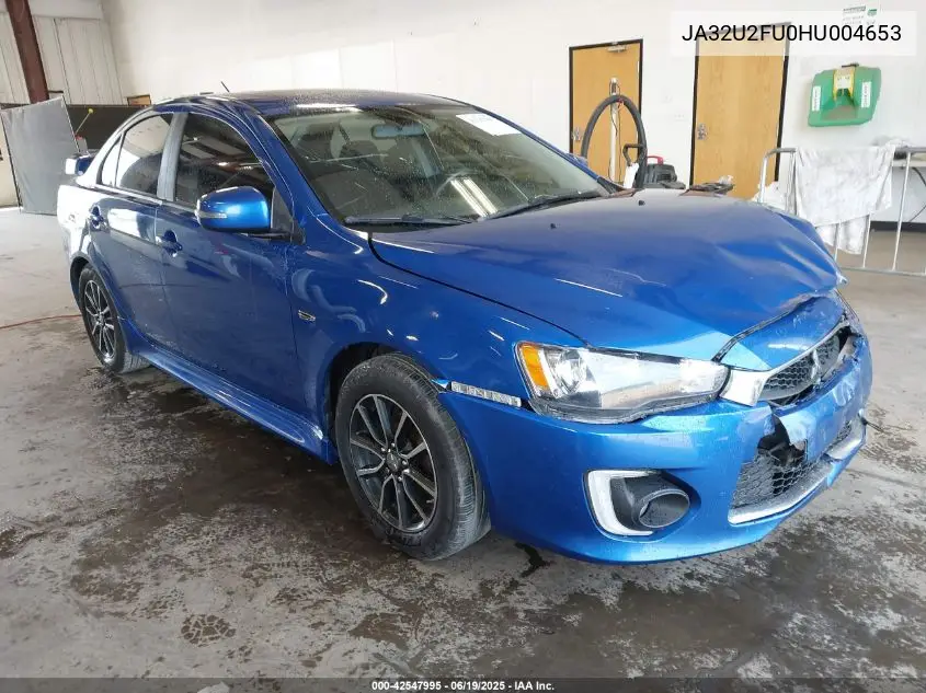 2017 Mitsubishi Lancer Es/Le VIN: JA32U2FU0HU004653 Lot: 42547995