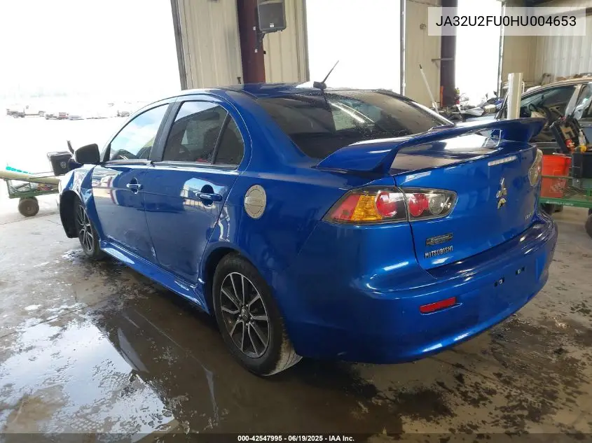 2017 Mitsubishi Lancer Es/Le VIN: JA32U2FU0HU004653 Lot: 42547995