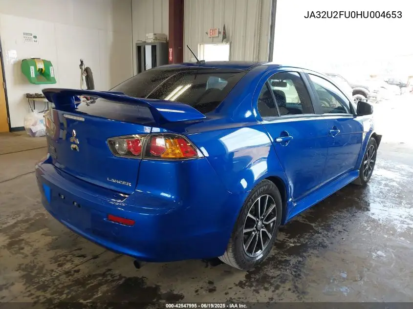 2017 Mitsubishi Lancer Es/Le VIN: JA32U2FU0HU004653 Lot: 42547995