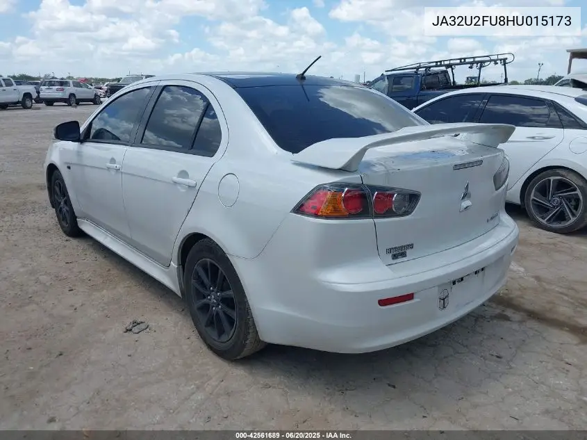 2017 Mitsubishi Lancer Le VIN: JA32U2FU8HU015173 Lot: 42561689