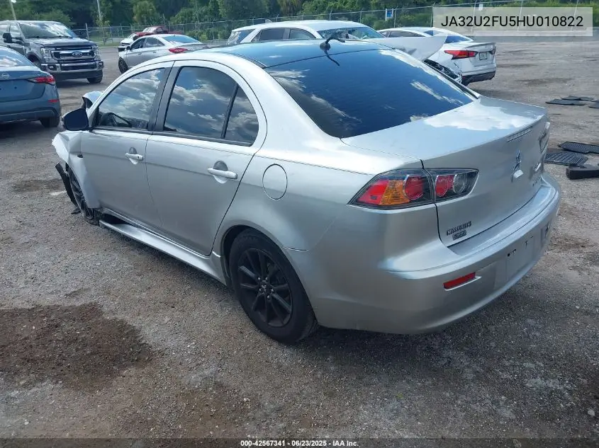 2017 Mitsubishi Lancer Es/Le VIN: JA32U2FU5HU010822 Lot: 42567341