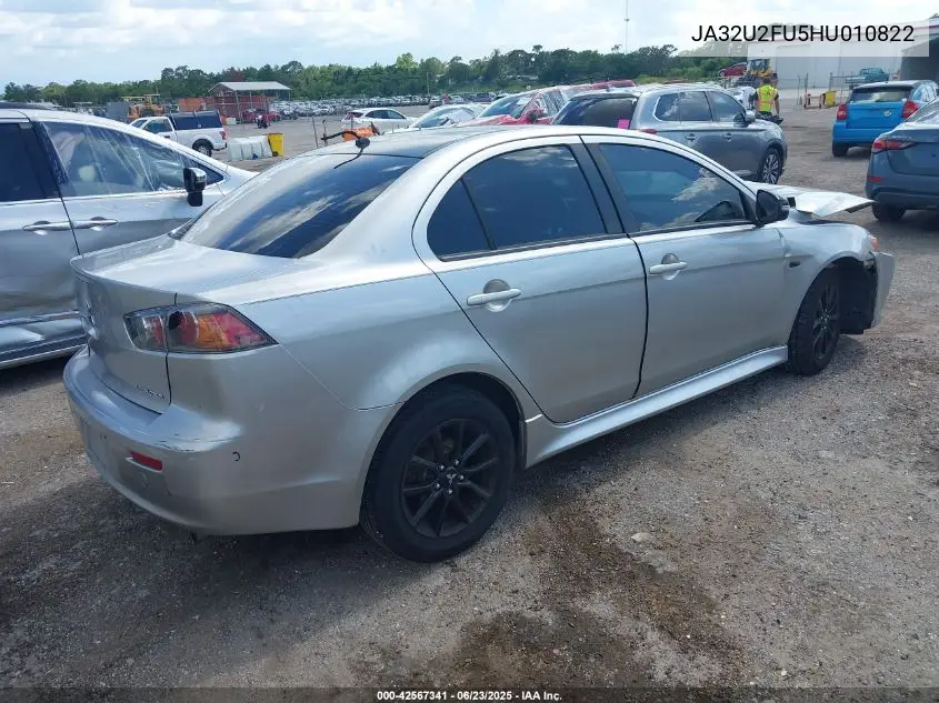 2017 Mitsubishi Lancer Es/Le VIN: JA32U2FU5HU010822 Lot: 42567341