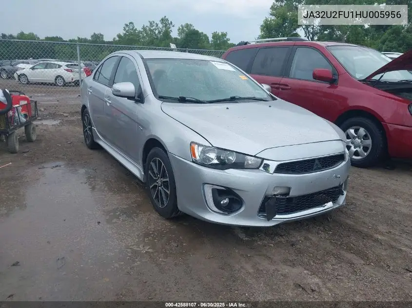 2017 Mitsubishi Lancer Es VIN: JA32U2FU1HU005956 Lot: 42588107