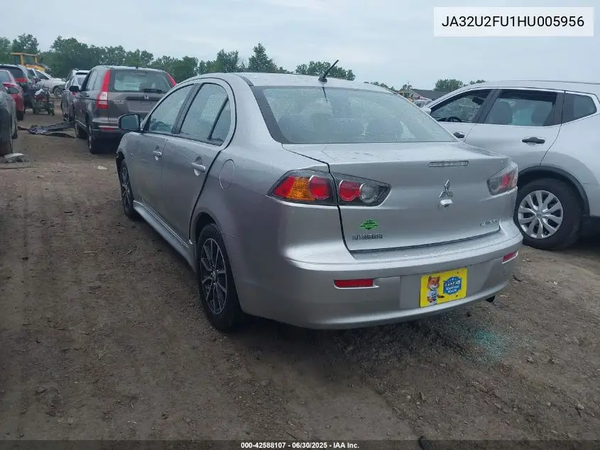 2017 Mitsubishi Lancer Es VIN: JA32U2FU1HU005956 Lot: 42588107