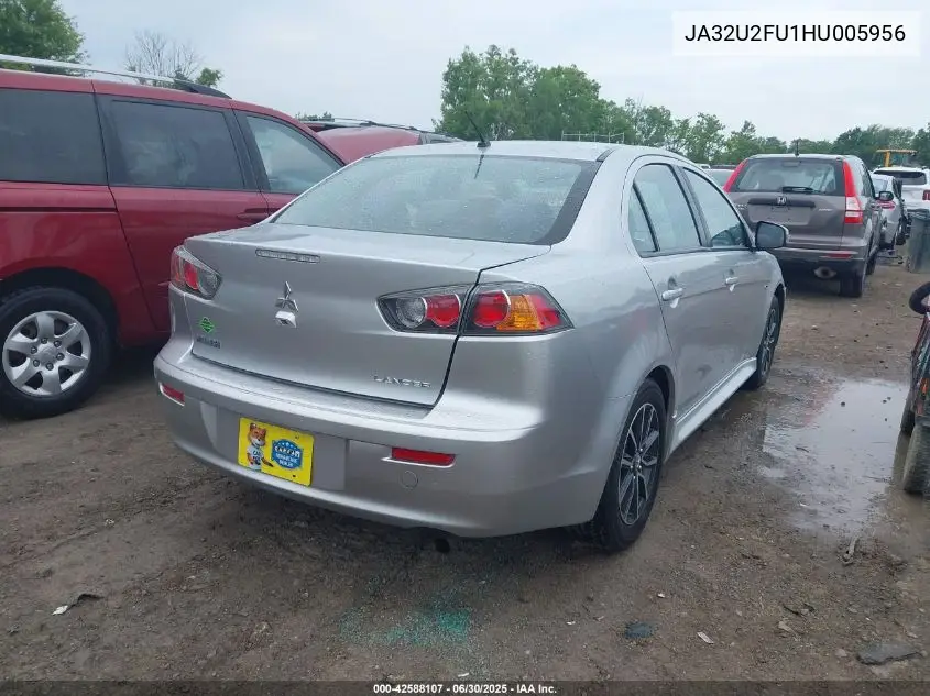 2017 Mitsubishi Lancer Es VIN: JA32U2FU1HU005956 Lot: 42588107