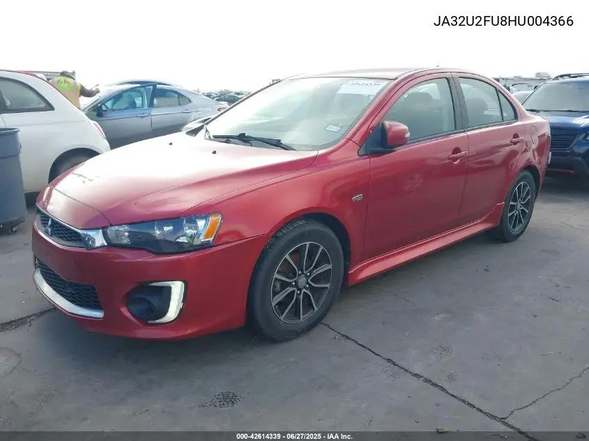 2017 Mitsubishi Lancer Es VIN: JA32U2FU8HU004366 Lot: 42614339