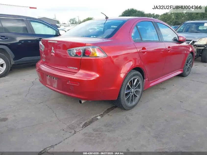 2017 Mitsubishi Lancer Es VIN: JA32U2FU8HU004366 Lot: 42614339