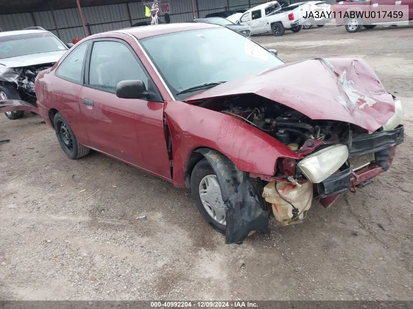 1998 Mitsubishi Mirage De VIN: JA3AY11ABWU017459 Lot: 40992204