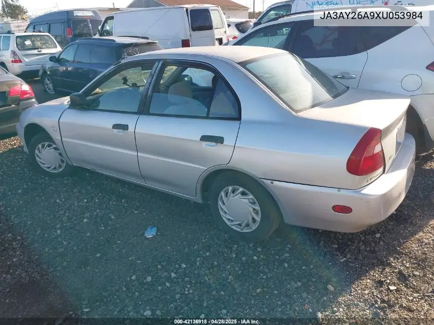 1999 Mitsubishi Mirage De VIN: JA3AY26A9XU053984 Lot: 42136918