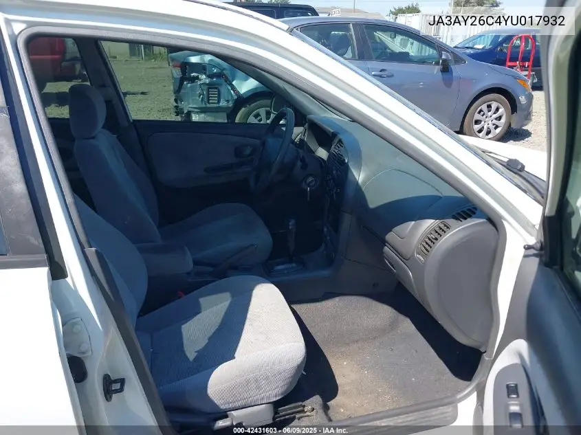 2000 Mitsubishi Mirage De VIN: JA3AY26C4YU017932 Lot: 42431603