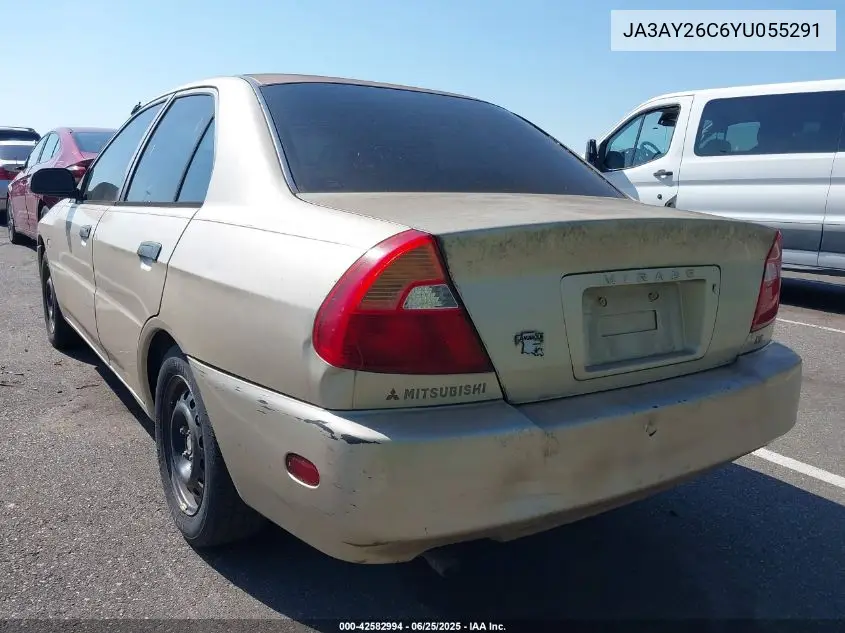 2000 Mitsubishi Mirage De VIN: JA3AY26C6YU055291 Lot: 42582994