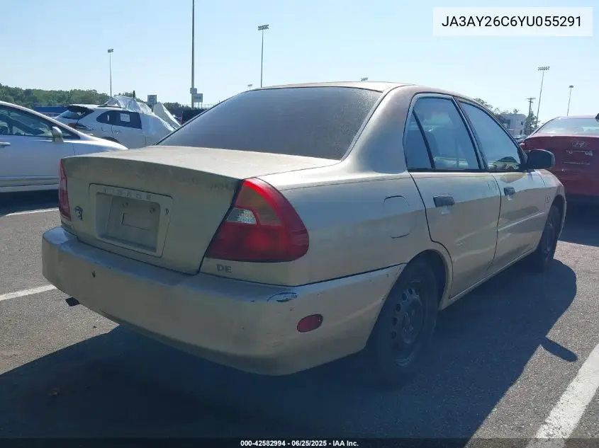 2000 Mitsubishi Mirage De VIN: JA3AY26C6YU055291 Lot: 42582994
