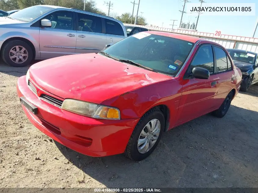 2001 Mitsubishi Mirage Es VIN: JA3AY26CX1U041805 Lot: 41660908