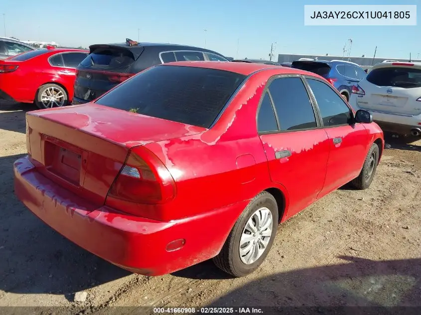 2001 Mitsubishi Mirage Es VIN: JA3AY26CX1U041805 Lot: 41660908