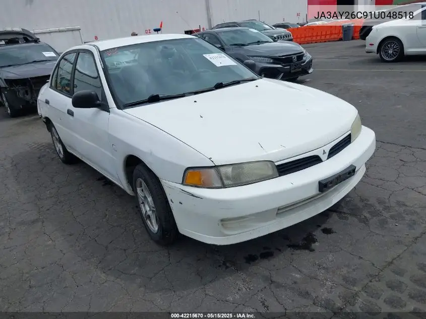 2001 Mitsubishi Mirage Es VIN: JA3AY26C91U048518 Lot: 42215670