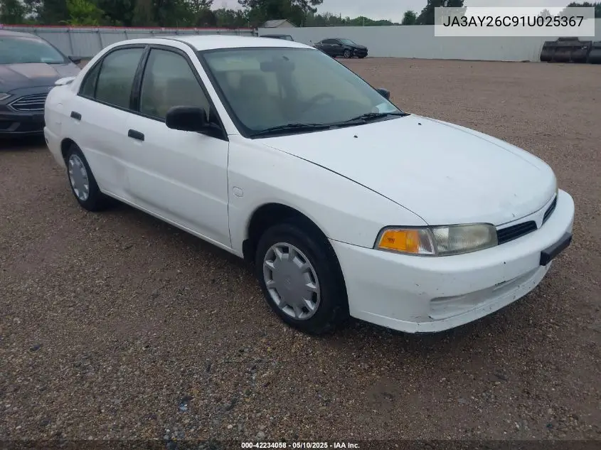 2001 Mitsubishi Mirage Es VIN: JA3AY26C91U025367 Lot: 42234058