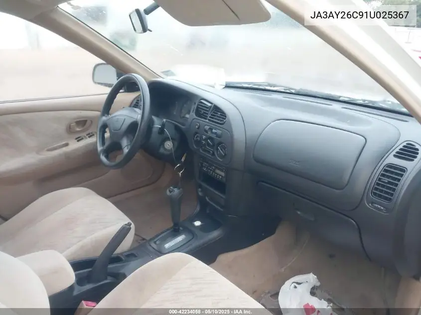 2001 Mitsubishi Mirage Es VIN: JA3AY26C91U025367 Lot: 42234058