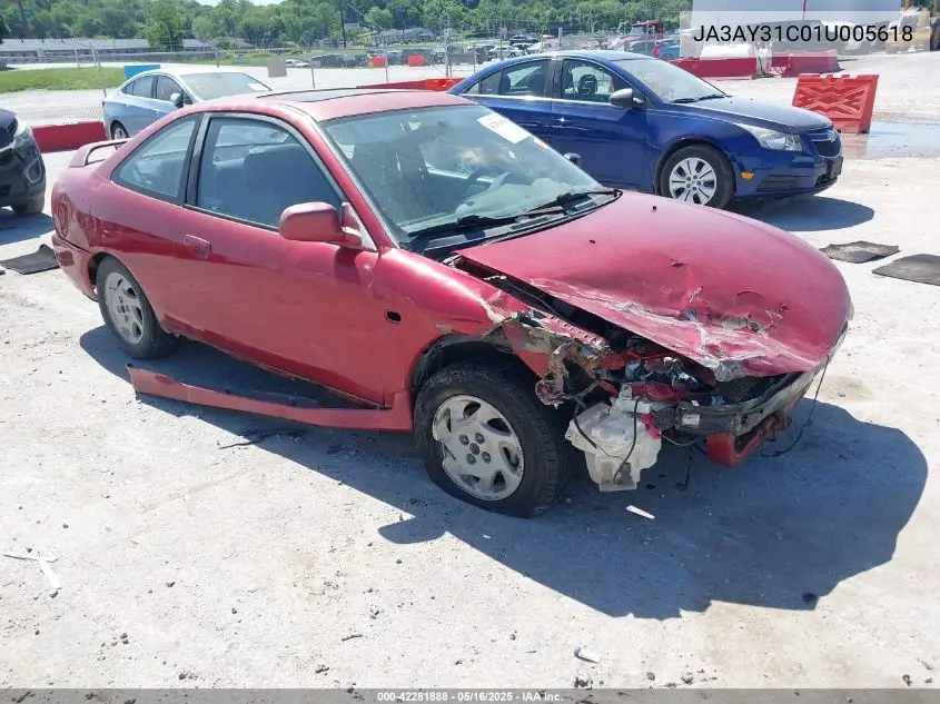 2001 Mitsubishi Mirage Ls VIN: JA3AY31C01U005618 Lot: 42281888