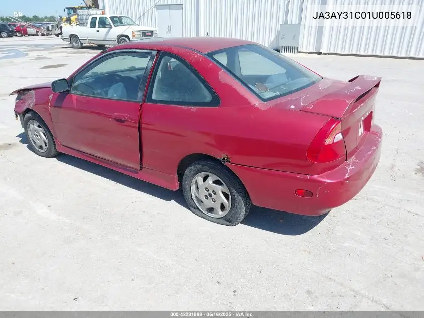 2001 Mitsubishi Mirage Ls VIN: JA3AY31C01U005618 Lot: 42281888