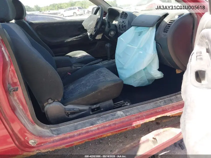2001 Mitsubishi Mirage Ls VIN: JA3AY31C01U005618 Lot: 42281888