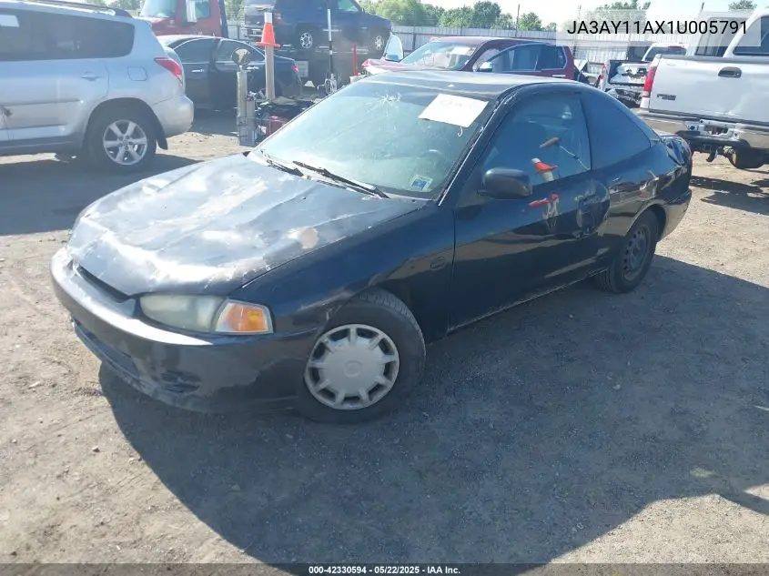 2001 Mitsubishi Mirage De VIN: JA3AY11AX1U005791 Lot: 42330594