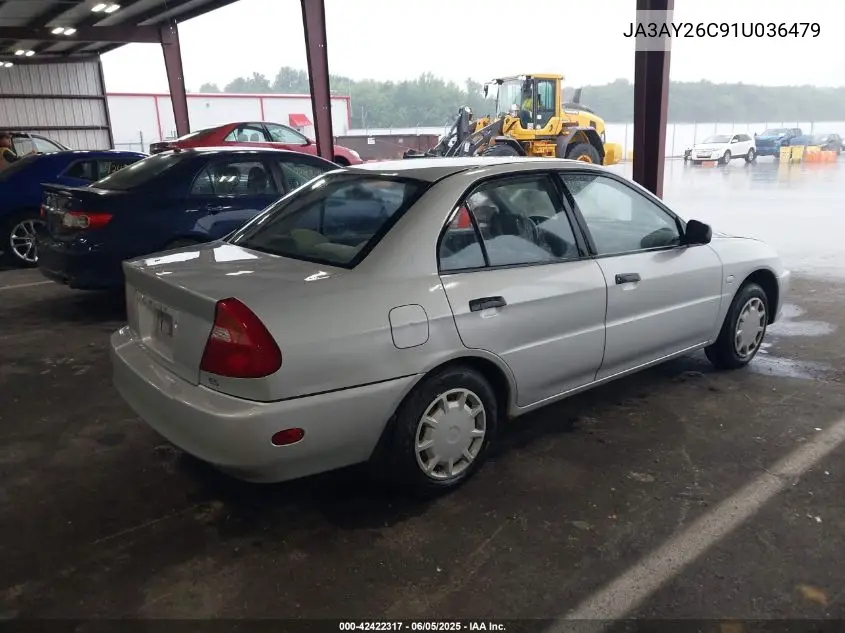 2001 Mitsubishi Mirage Es VIN: JA3AY26C91U036479 Lot: 42422317