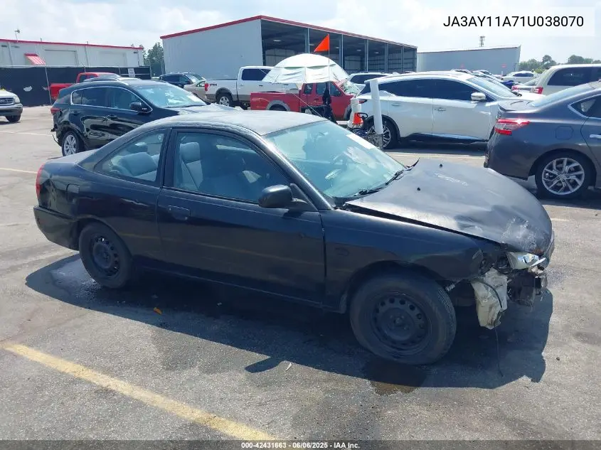 2001 Mitsubishi Mirage De VIN: JA3AY11A71U038070 Lot: 42431663