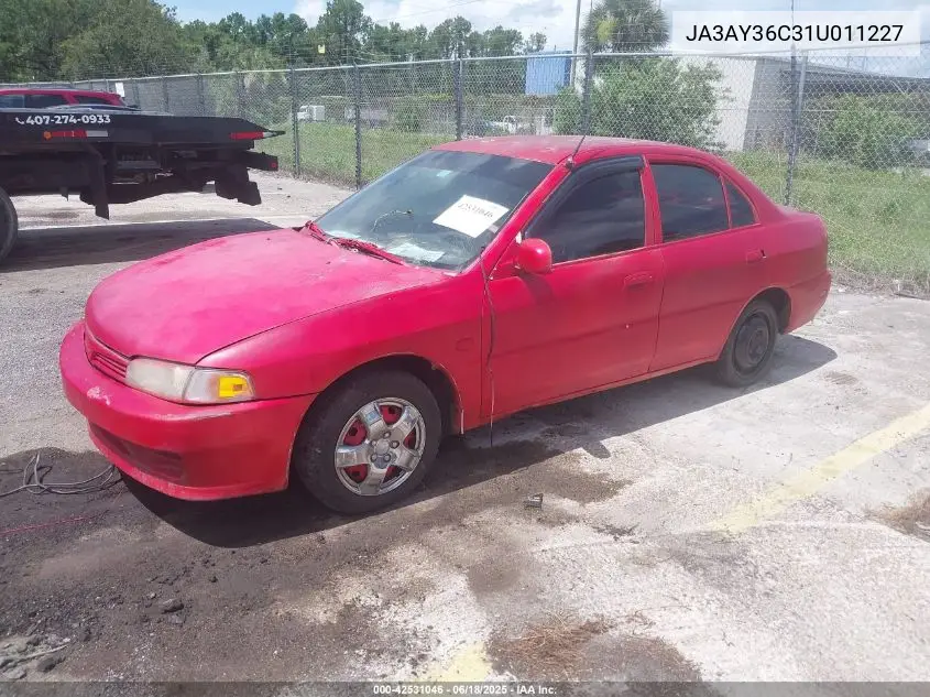 2001 Mitsubishi Mirage Ls VIN: JA3AY36C31U011227 Lot: 42531046