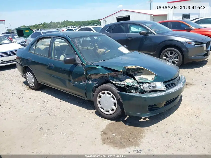 2001 Mitsubishi Mirage Es VIN: JA3AY26CX1U041643 Lot: 42542803