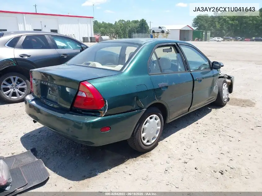 2001 Mitsubishi Mirage Es VIN: JA3AY26CX1U041643 Lot: 42542803