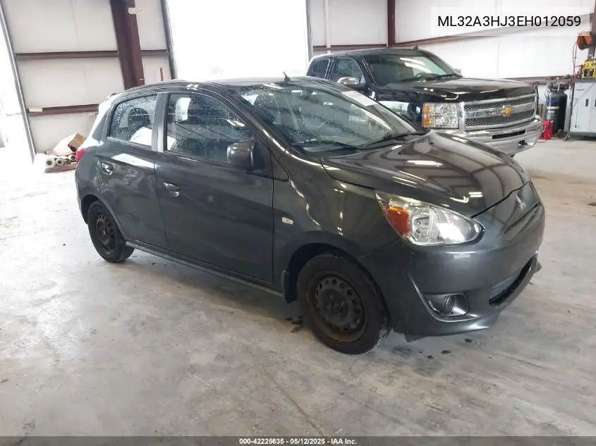 2014 Mitsubishi Mirage De VIN: ML32A3HJ3EH012059 Lot: 42225635