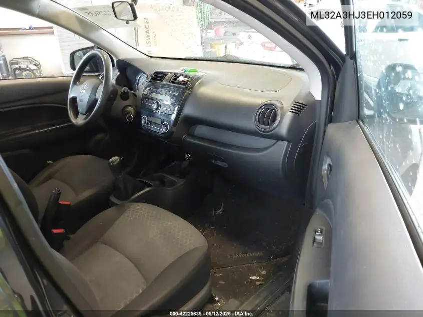 2014 Mitsubishi Mirage De VIN: ML32A3HJ3EH012059 Lot: 42225635