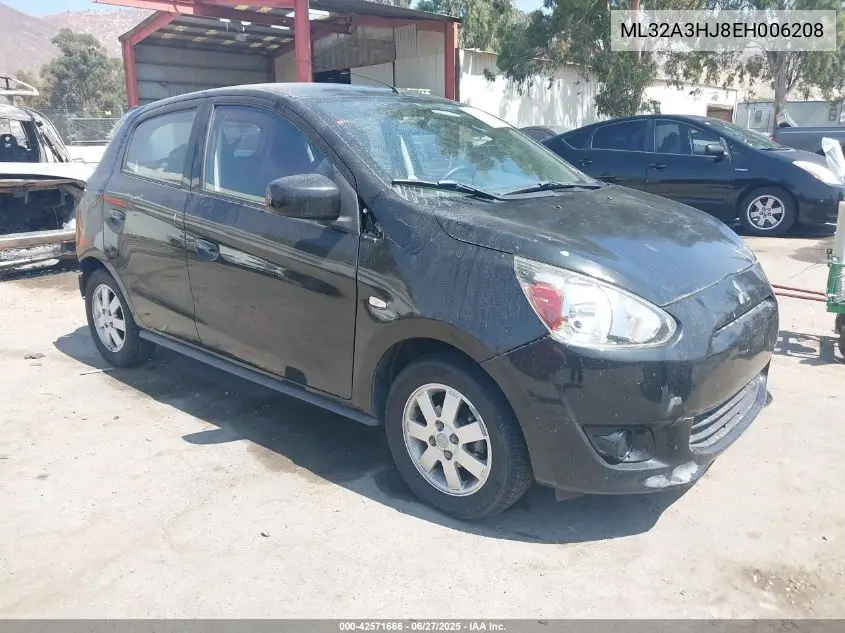 2014 Mitsubishi Mirage De VIN: ML32A3HJ8EH006208 Lot: 42571666