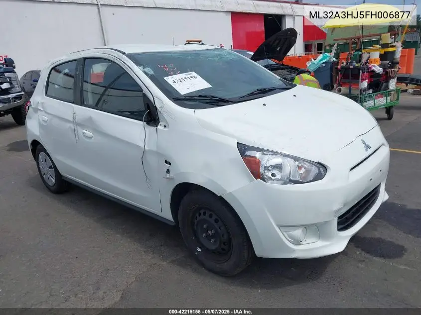 2015 Mitsubishi Mirage De VIN: ML32A3HJ5FH006877 Lot: 42215158