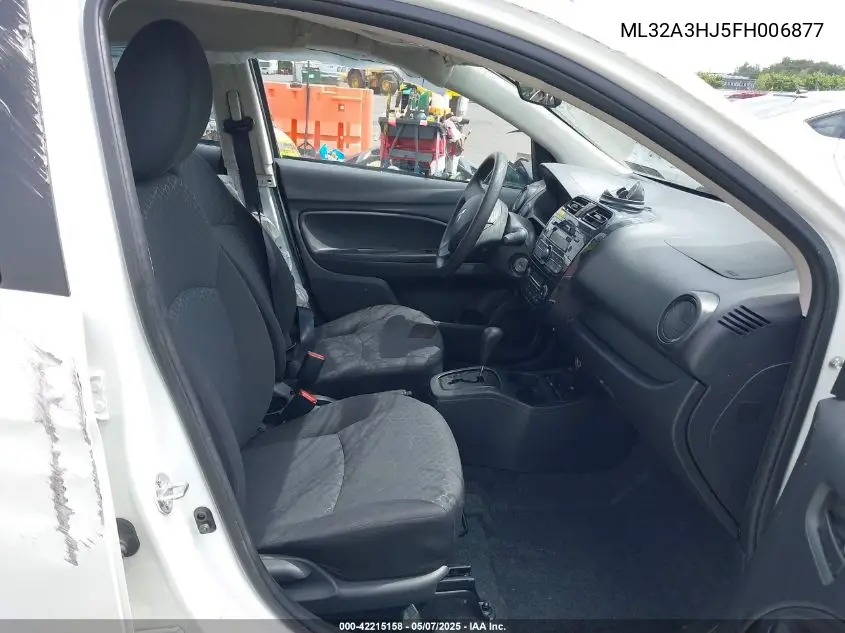 2015 Mitsubishi Mirage De VIN: ML32A3HJ5FH006877 Lot: 42215158