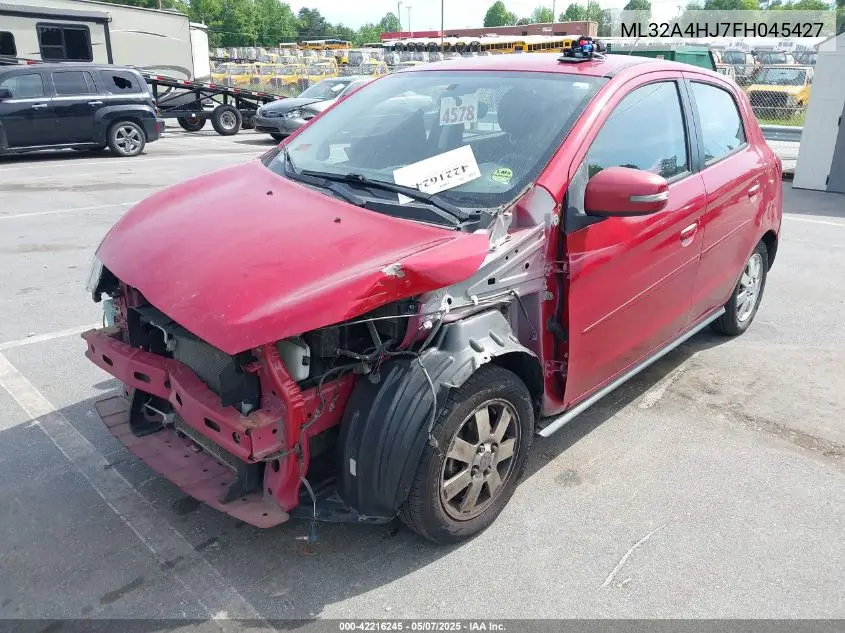 2015 Mitsubishi Mirage Es VIN: ML32A4HJ7FH045427 Lot: 42216245