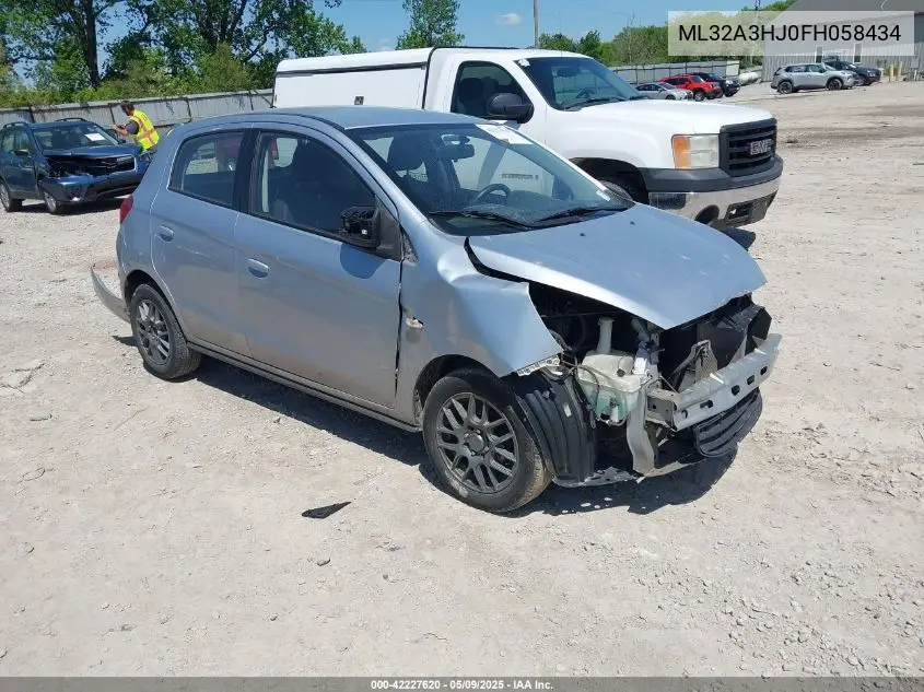 2015 Mitsubishi Mirage De VIN: ML32A3HJ0FH058434 Lot: 42227620