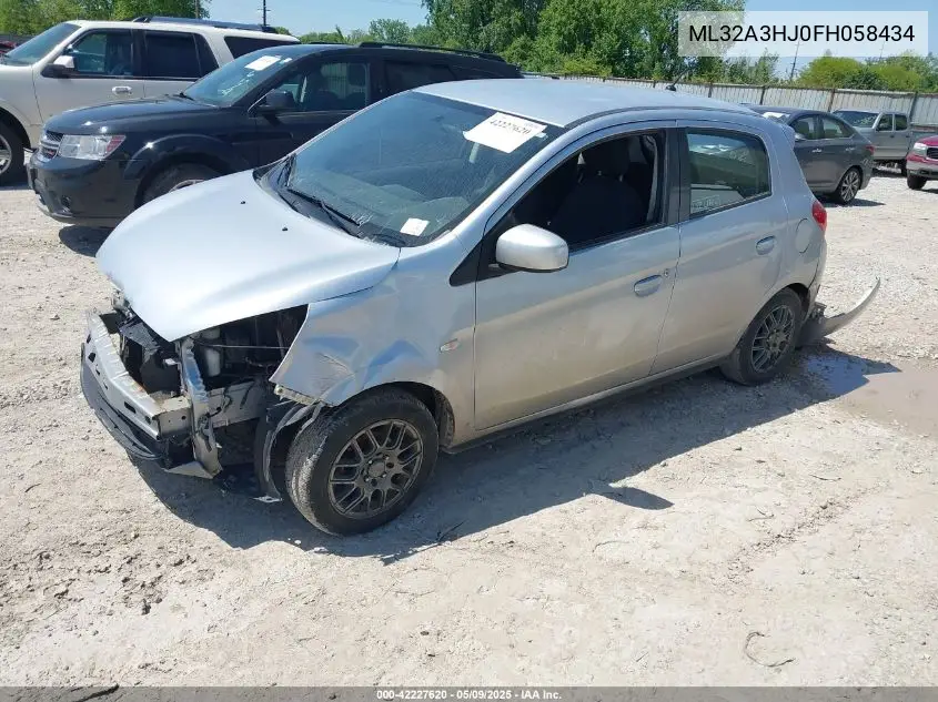 2015 Mitsubishi Mirage De VIN: ML32A3HJ0FH058434 Lot: 42227620