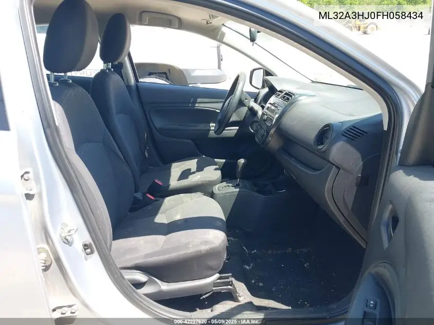 2015 Mitsubishi Mirage De VIN: ML32A3HJ0FH058434 Lot: 42227620