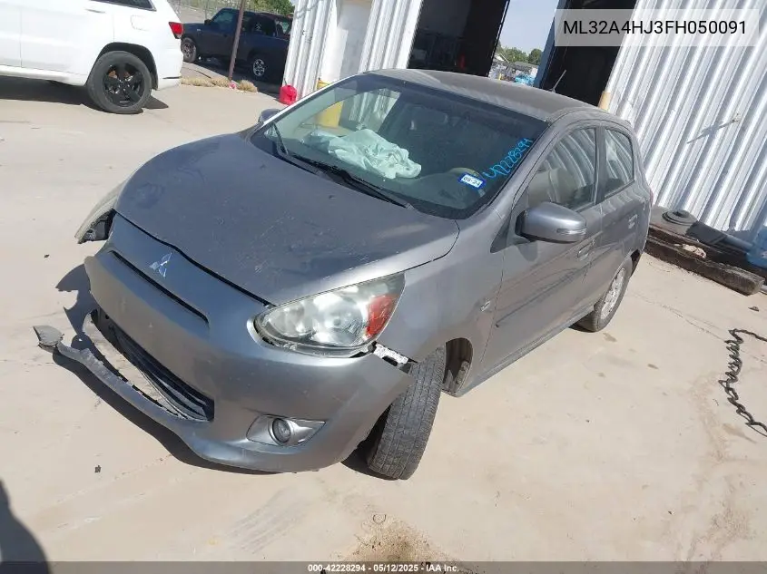2015 Mitsubishi Mirage Es VIN: ML32A4HJ3FH050091 Lot: 42228294