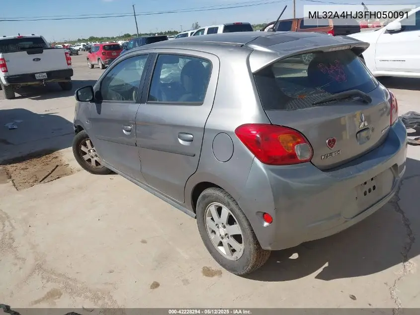 2015 Mitsubishi Mirage Es VIN: ML32A4HJ3FH050091 Lot: 42228294