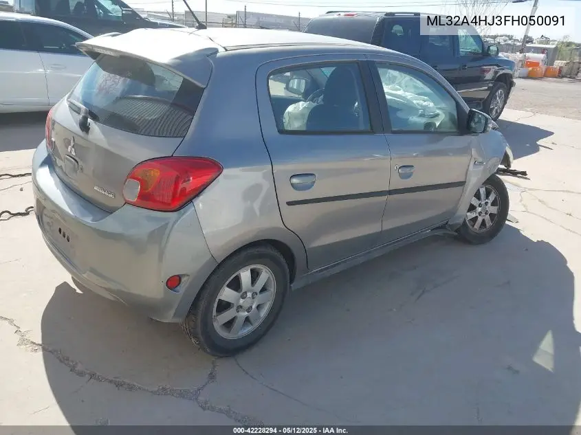 2015 Mitsubishi Mirage Es VIN: ML32A4HJ3FH050091 Lot: 42228294